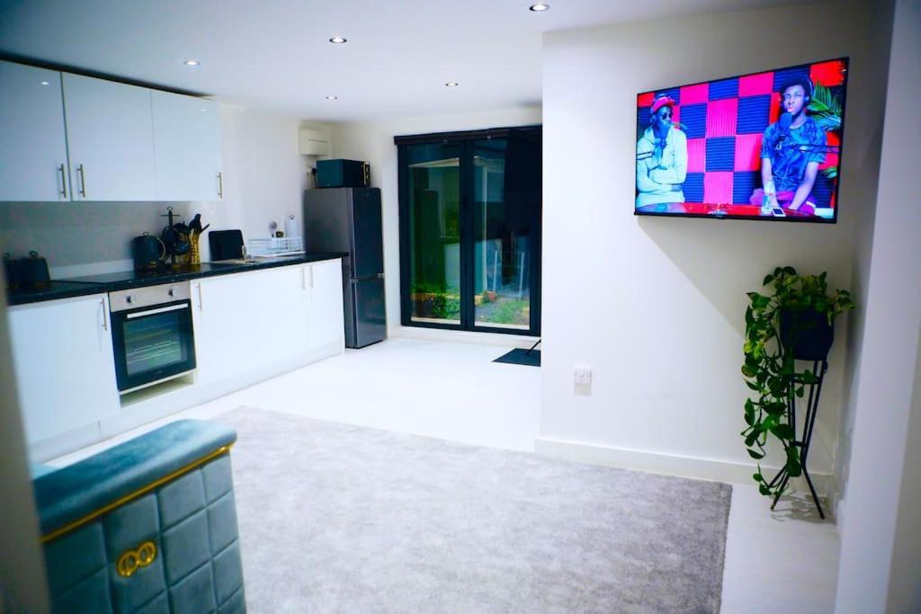 Perfect 1 Bed Apartment Sleeps 5 1 Kingsize Bed 1 Double Sofabed One Single Mattress Free Parking Wifi Good Transport Network Shopping Holiday Makers Families Contractors In North London Enfield Exteriér fotografie